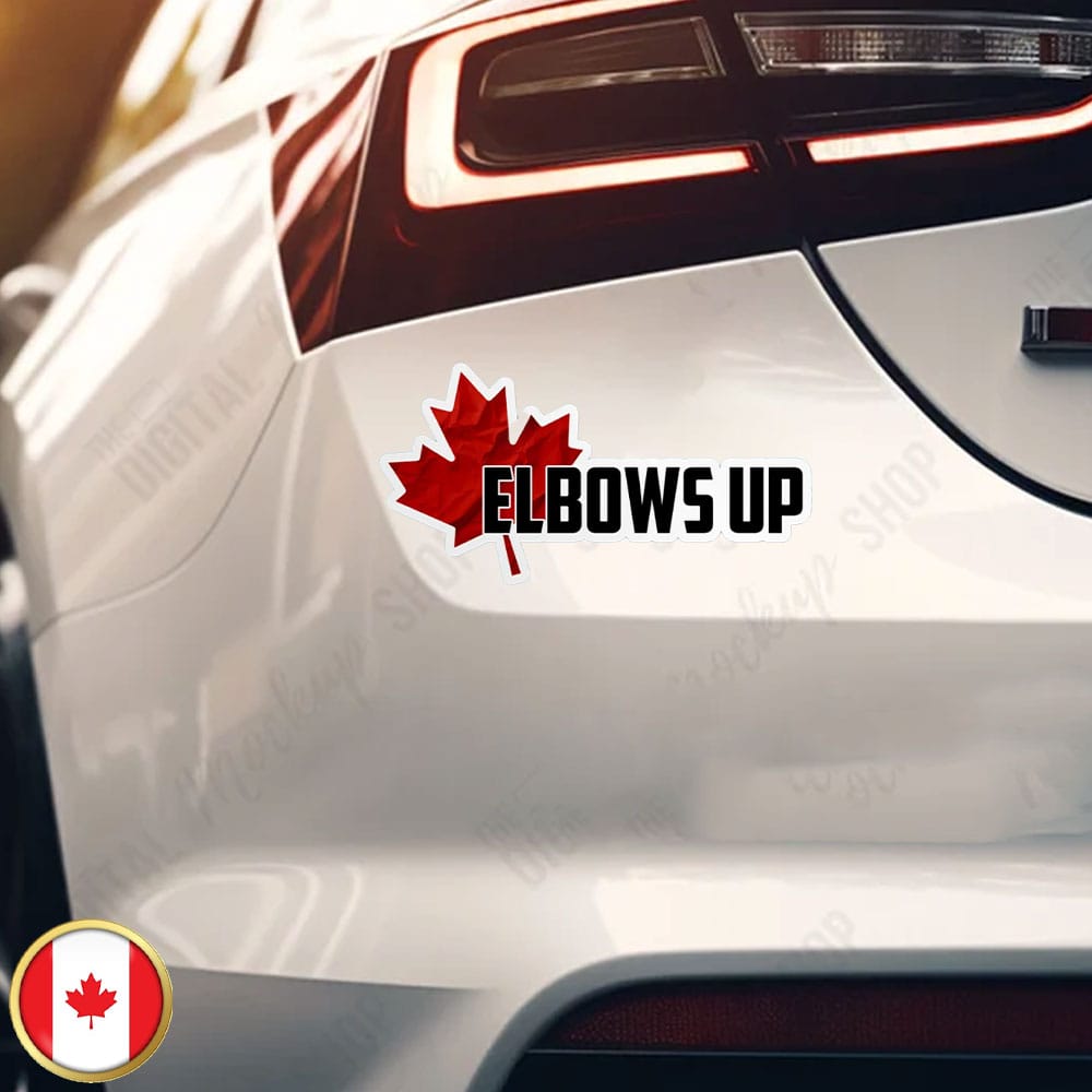 2025 Canada Elbows Up Sticker and Car Magnet
