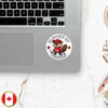 Canada Elbows Up Beaver Sticker and Car Magnet