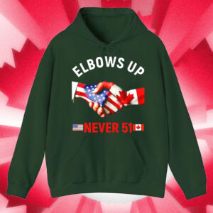 Canada Elbows Up Never 51 Flags Shirt