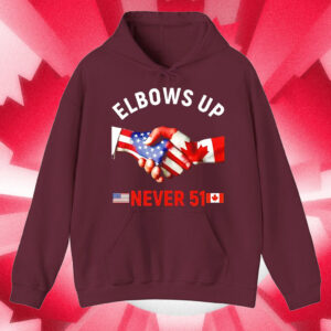 Canada Elbows Up Never 51 Flags Shirt