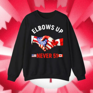 Canada Elbows Up Never 51 Flags Shirt