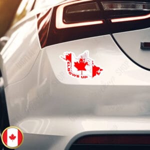 2025 Canada Elbows Up Sticker and Car Magnet