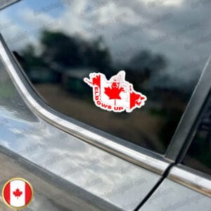 2025 Canada Elbows Up Sticker and Car Magnet