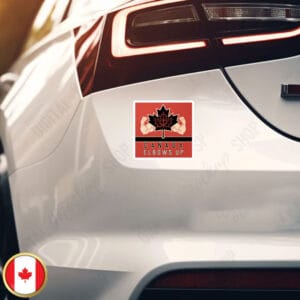 Canada Elbows Up Vinyl Decal Sticker and Car Magnet