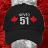 Canada Flag Never 51 Hat
