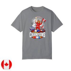 Canada Nations Face Off Champions 2025 mascot T-Shirt