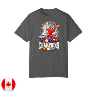 Canada Nations Face Off Champions 2025 mascot T-Shirt