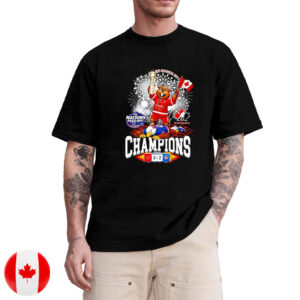 Canada Nations Face Off Champions 2025 mascot T-Shirt