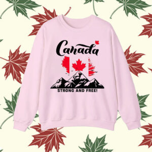 Canada strong and free mountain bag flag T-Shirt