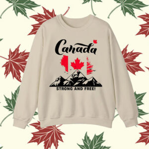 Canada strong and free mountain bag flag T-Shirt