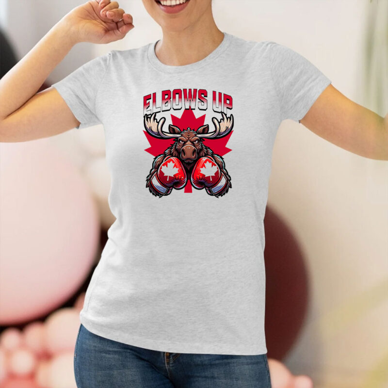 Canadian Elbows Up, Anti Tariffs Graphic Design ClipArt for Sublimation, Elbows Up Shirt
