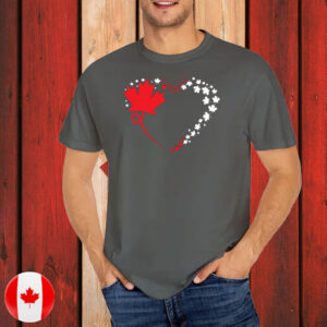 Canadian Flag Heart T-Shirt