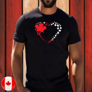 Canadian Flag Heart T-Shirt