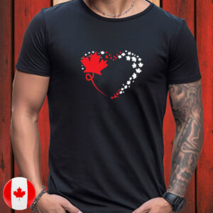 Canadian Flag Heart T-Shirt