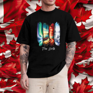 Canadian Four Seasons Watercolor T-Shirt