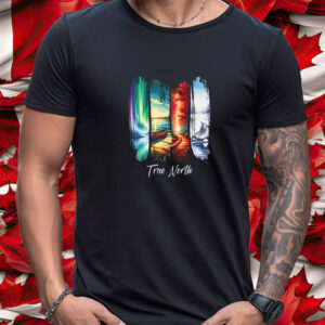 Canadian Four Seasons Watercolor T-Shirt