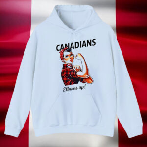 Canadians Elbows Up Rosie The Riveter Canada T-Shirt