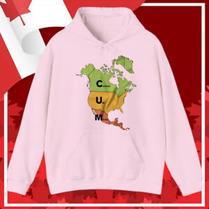 Cum map Canada USA Mexico funny T-Shirt