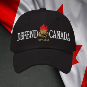 Defend Canada Beaver Maple Leaf Hat