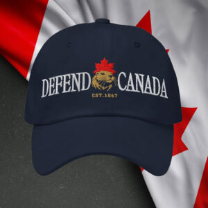 Defend Canada Beaver Maple Leaf Hat