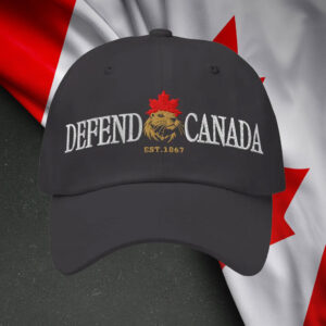 Defend Canada Beaver Maple Leaf Hat