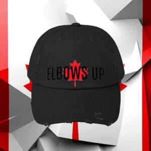 ELBOWS UP CANADA - Canada Proud Hockey Quote Patriotic 2025 Hat