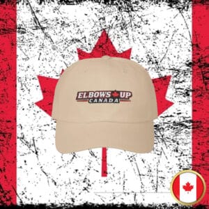 ELBOWS UP CANADA Embroidered Dad Cap