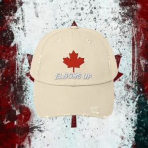 ELBOWS UP CANADA Hat – Hockey Quote Patriotic Trucker Hat, Canada is not for sale Embroidered Hat