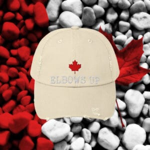 ELBOWS UP CANADA Vintage Cotton Twill Cap