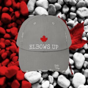 ELBOWS UP CANADA Vintage Cotton Twill Cap
