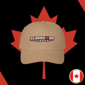 ELBOWS UP Canada HATS Embroidered Dad Cap