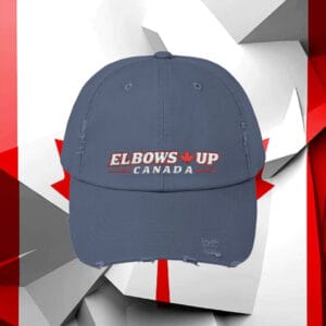 ELBOWS UP Embroidered Dad Cap - Elbows Up Canada, Casual Hat