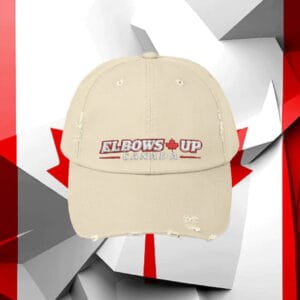 ELBOWS UP Embroidered Dad Cap - Elbows Up Canada, Casual Hat