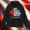 Eat Sleep Canada Repeat, Proud To Be Canadian T-Shirt