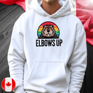 Elbow Up Proud Canadian Beaver True North T-Shirt