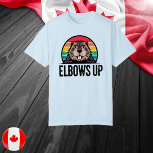 Elbow Up Proud Canadian Beaver True North T-Shirt