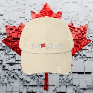 Elbows Up 2025 Hat, Canada Classic Dad Cap, Maple Leaf Embroidered Hat