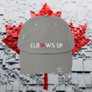 Elbows Up 2025 Hat, Canada Classic Dad Cap, Maple Leaf Embroidered Hat