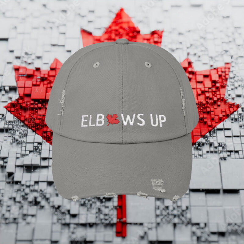 Elbows Up 2025 Hat, Canada Classic Dad Cap, Maple Leaf Embroidered Hat