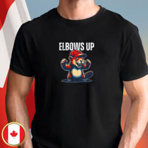 Elbows Up Beaver Canada Fight Back T-Shirt