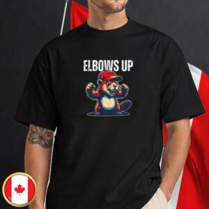 Elbows Up Beaver Canada Fight Back T-Shirt