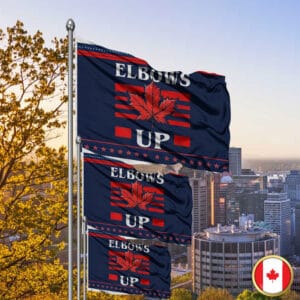 Elbows Up CANADA Flag - Never the 51st State