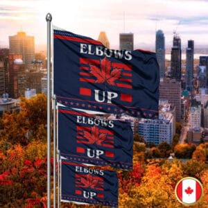Elbows Up CANADA Flag - Never the 51st State