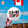 Elbows Up Canada Button Not For Sale - Never The 51st State