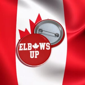 Elbows Up Canada Buttons