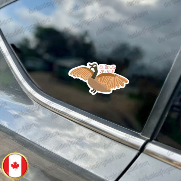 Elbows Up Canada - Canadian-made Sticker and Car Magnet