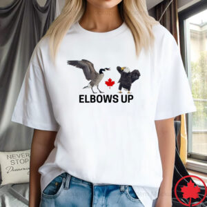 Elbows Up Canada Goose Eagles T-Shirt