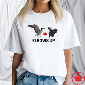 Elbows Up Canada Goose Eagles T-Shirt
