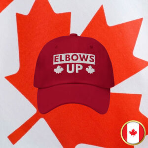 Elbows Up Canada Hat - Embroidered Cap