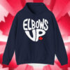 Elbows Up Canada, Heart Shaped Elbows Up Maple Leaf T-Shirt